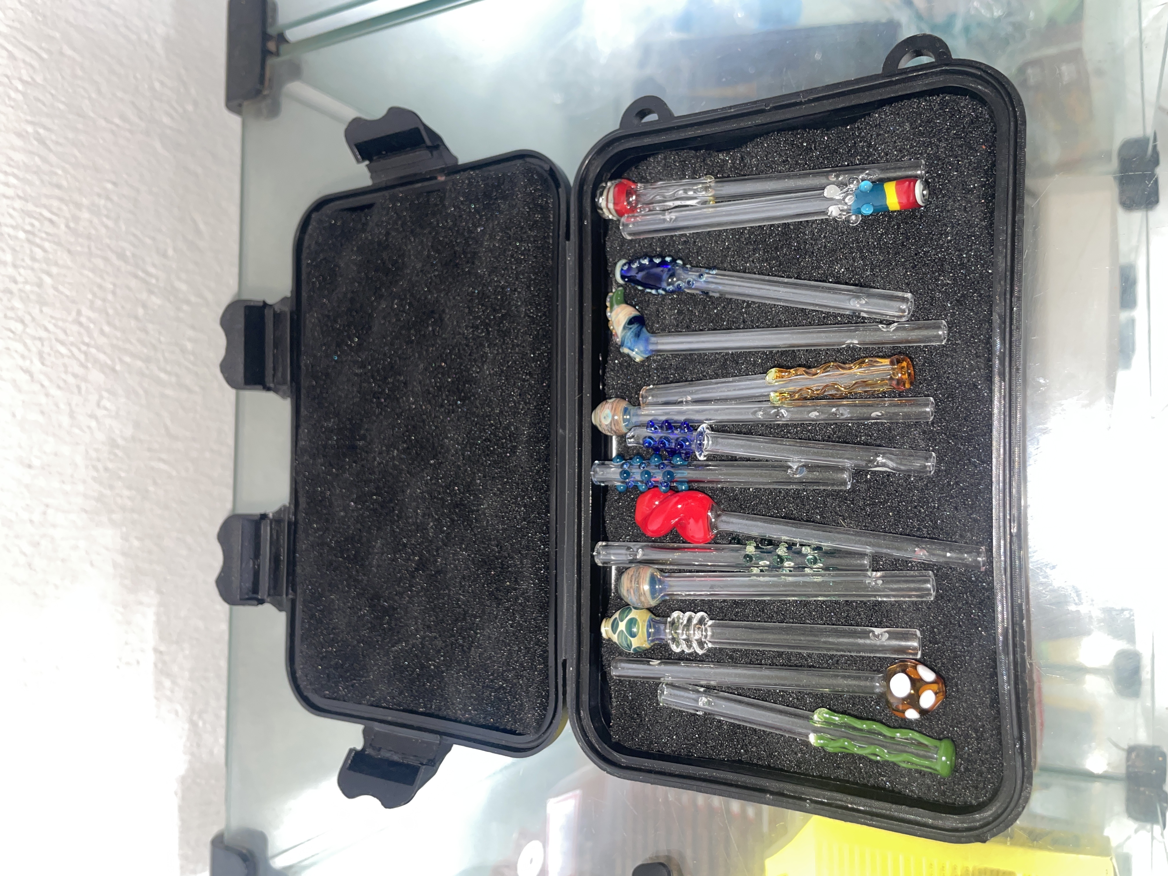 Piteira de Vidro Artística Mini – Unidade